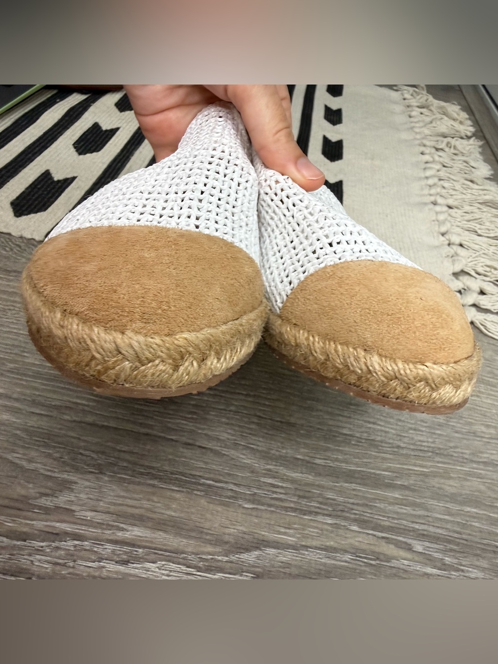 Kaanas Palau Fishnet Espadrille Mules Size 8 - Picture 3 of 6